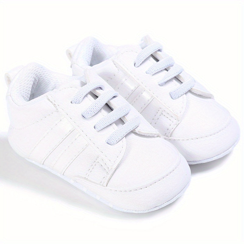 Adorable Striped Crib Shoes for Baby Boys & Girls - Lightweight & Non-Slip for First Walkers!