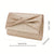 Benpaolv Sparkling Ruched Evening Clutch Bag for Women - Perfect for Cocktail Parties and Special Occasions