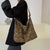 Benpaolv Daily All Over Leopard Print Bag - Casual Hobo Shoulder Bag - Minimalist Canvas Shopping, Work Bag