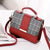 Benpaolv Stylish Plaid Crossbody Bag with Snap Button Closure - Perfect for Everyday Use