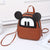 Benpaolv Cartoon Mouse Design Backpack, Mini Faux Leather Daypack Purse, Cute School Bag Gift For Girl & Boys (8.66*7.87*2.76) Inch