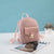 Benpaolv Mini Geo Pattern Zipper Backpack, Women's Fashion Faux Leather Small Backpack For Work & School (8.66*7.08*2.55) Inch