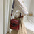Benpaolv Mini Studded Decor Crossbody Bag, Y2K Heart Decor Flap Purse, Vintage Chain Handbags For Women (18.34*16.84*6.93cm)