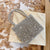 Benpaolv Metal Woven Shiny Square Bag, Top Handle Portable Handbag, Hollow Out Fashion Clutch Bag
