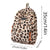Benpaolv Leopard Print Backpack, Schoolbag For High School Students, Large Capacity Sports Bag For Women Outdoor Camping Travel