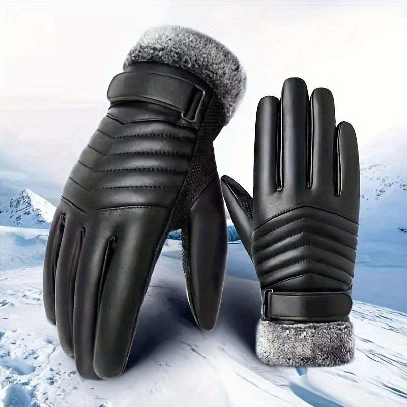 Cozy Touchscreen Gloves - Waterproof, Non-Slip for Winter Skiing & Cycling