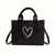Benpaolv Gothic Cross Decor Tote Bag, Y2K Stylish Crossbody Bag, Women's Trendy Shoulder Purse & Handbag