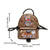 Benpaolv Mini Cartoon Graffiti Backpack Purse, Multi Functional Shoulder Bag, Women's Trendy Zipper Daypack