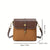 Benpaolv Trendy Genuine Leather Crossbody Bag with Color Contrast Flap and Square Design - Perfect Shoulder Purse for Women