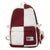 Benpaolv Color Contrast Laptop Backpack, Fashion Preppy Style School Bookbag, Casual Versatile Nylon Travel Rucksack
