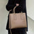 Benpaolv Minimalist Leather Tote Bag, Trendy Top Handle Satchel Purse, Women's Solid Color Crossbody Bag