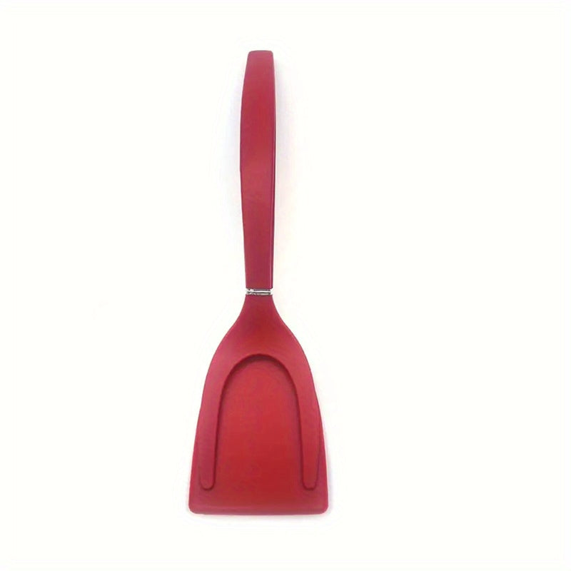 1pc 2-in-1 Frying Spatula Tong - Heat-Resistant Nylon Cooking Turner for Eggs, Pancakes, Steak - Non-Stick Baking Tools, Kitchen Gadgets for Easy Food Release and Serving