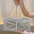 Benpaolv Elegant Rhinestone Butterfly Clutch Bag with Textured PU Frame - Perfect for Dinner and Evening Events