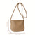 Benpaolv Mini Solid Color Crossbody Bag With Cosmetic Bag Set, PU Leather Textured Bag Purse, Classic Versatile Fashion Shoulder Bag