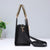 Benpaolv Elegant Argyle Embossed Crossbody Bag - Stylish PU Leather Handbag with Top Handle for Women