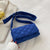 Benpaolv Fashion Solid Color Flap Padded Shoulder Bag, Crossbody Bags For Women, Argyle Pattern Quilted Handbag
