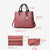 Benpaolv Women's Handbag Set, Women's Faux Leather Shoulder Bag & Chain Crossbody Bag & Clutch Purse