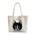 Benpaolv 1PC Men's Lightweight Fashion Cute Cat Pattern Tote Bag, Casual Canvas Shoulder Bag - Perfect For Shopping !