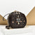 Benpaolv Stylish Mini Circle Crossbody Bag - Fashionable Faux Leather Handbag with Chain Strap (7.1 x 6.7 x 3.1 Inches)