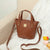 Benpaolv Crocodile Pattern Bucket Shoulder Bag, Solid Color Satchel Bag, Classic Storage Bag For Women