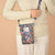 Benpaolv Floral Print Cellphone Bag, Fashion Canvas Crossbody Bag, Women's Casual Shoulder Wallet Purse & Small Handbag