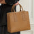 Benpaolv Minimalist Leather Tote Bag, Trendy Top Handle Satchel Purse, Women's Solid Color Crossbody Bag