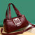 Benpaolv Large Capacity Zipper Shoulder Bag, PU Leather Soft Handbag, Multi-compartment Stylish Crossbody Bag