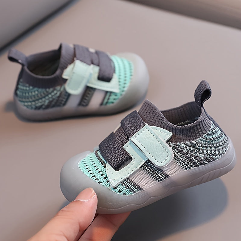 Casual Comfortable Low Top Woven Shoes For Baby Boys, Breathable Non-slip Walking Shoes For Spring And Autumn