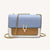 Benpaolv Stylish Flap Shoulder Bag with Buckle Decor and Wide Strap for Women - Perfect for Crossbody and Handheld Use