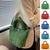 Benpaolv Corduroy Bucket Bag - Small Solid Color Satchel Bag, All-Match Plush Crossbody Bag