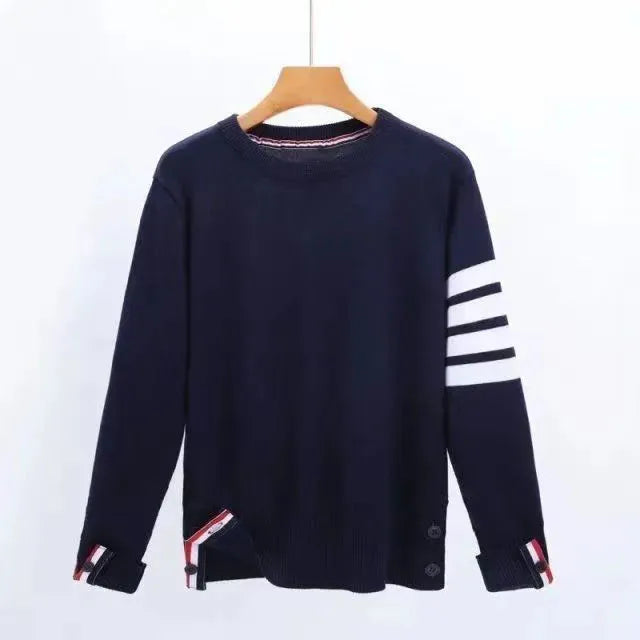 Woman Sweater Cardigan Knits Shirt Designer Sweaters Blouse Shirts With Striped Sleeves Womens Tops Slim Tees M-2XL