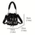 Benpaolv Trendy Plush Bucket Bag, Letter Embroidery Handbag, Drawstring Crossbody Bag For Women