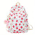Benpaolv Strawberry Print Student Backpack, Kawaii Girls School Bag, Casual Nylon Travel Bookbag