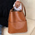 Benpaolv Large Capacity Bucket Bag, Women's Vintage Tote Bag With Wide Strap