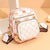 Benpaolv Cute Mini Tiger Print Crossbody Bag - Stylish Plaid Pattern Shoulder Bag with Multiple Zipper Pockets for Women