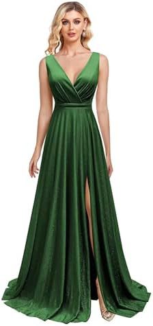 2025 Bridesmaid clothes  Popular trade long dresses independent station sexy elegant split fashion banquet New evening dresses women