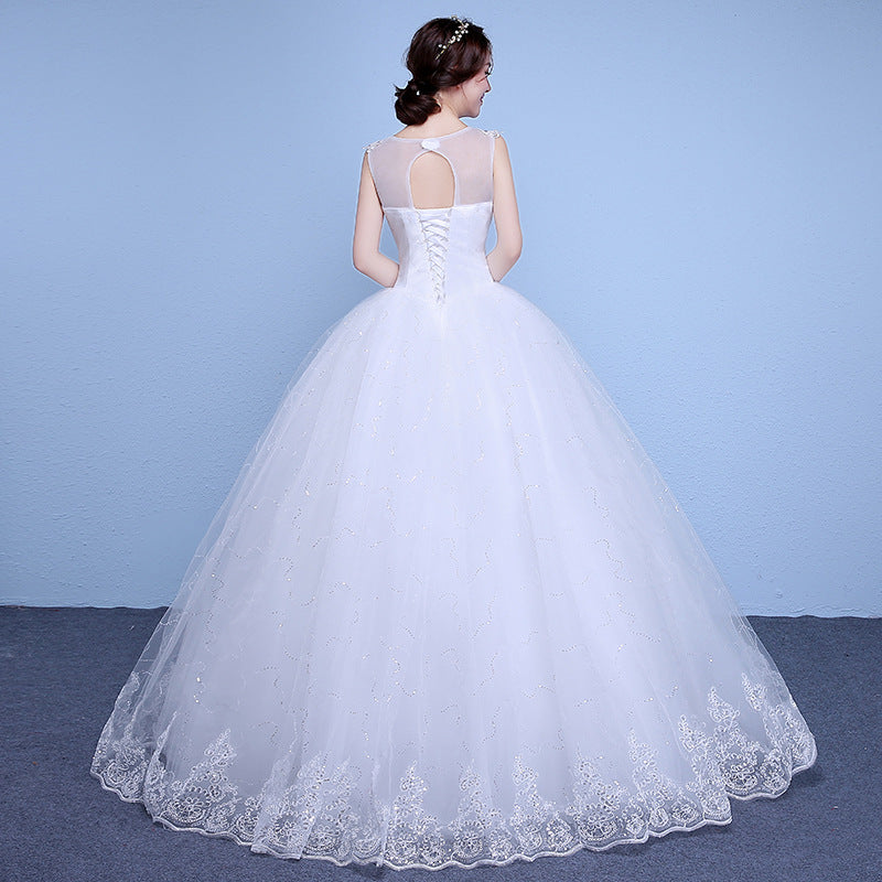 2025spring and summer new Korean-style small bride high-waisted Mori simple wind puffy skirt, fast selling  wedding dresses