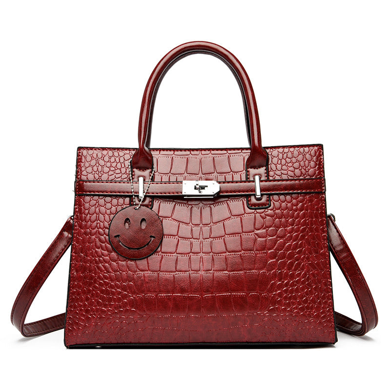 2025 Bags  hot-selling crocodile pattern handbags large-capacity high-end fashion women's bags versatile commuter shoulder bags women