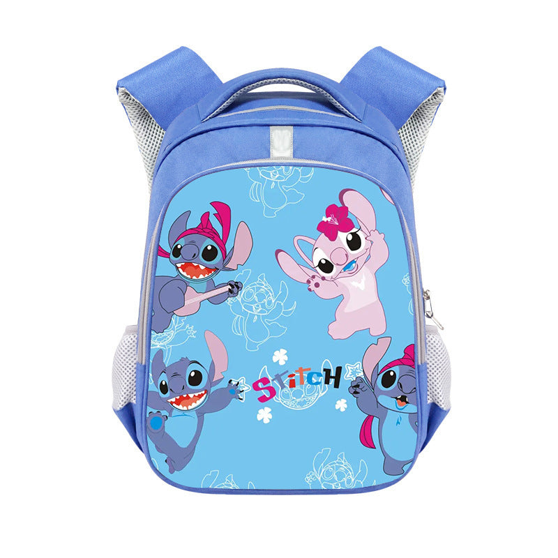 New Stitch Stitch Cartoon Cute Offload Large Capacity Backpack Primary School Spine Protection Backpack Wholesale Hot