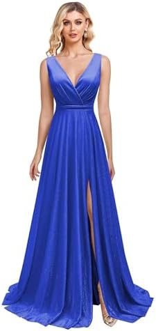 2025 Bridesmaid clothes  Popular trade long dresses independent station sexy elegant split fashion banquet New evening dresses women