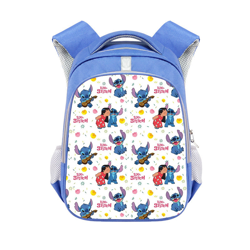 New Stitch Stitch Cartoon Cute Offload Large Capacity Backpack Primary School Spine Protection Backpack Wholesale Hot