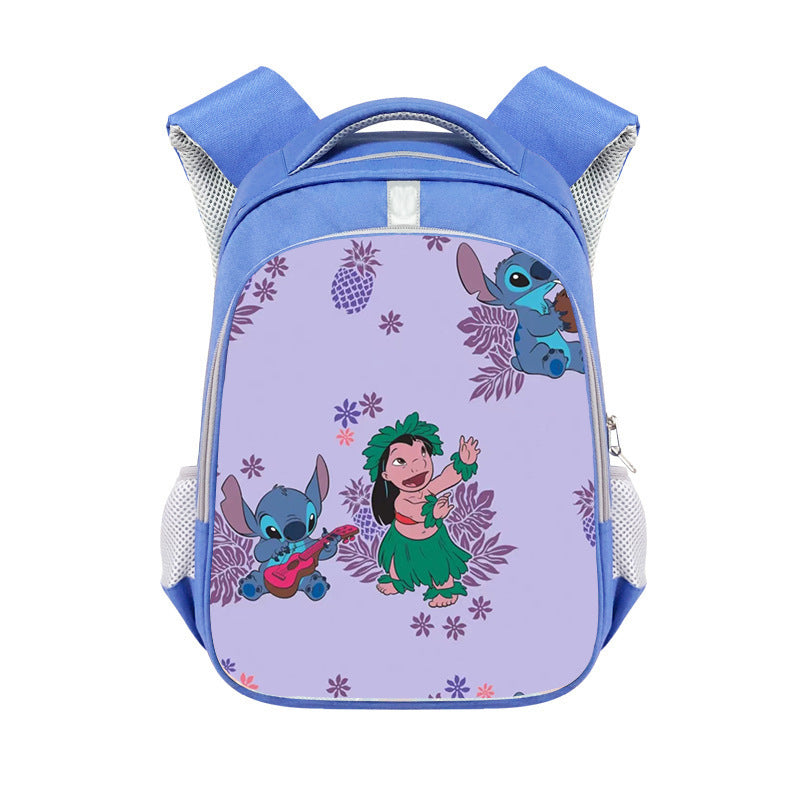 New Stitch Stitch Cartoon Cute Offload Large Capacity Backpack Primary School Spine Protection Backpack Wholesale Hot