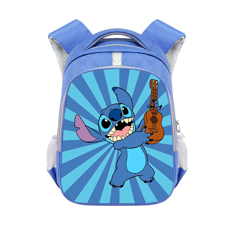 New Stitch Stitch Cartoon Cute Offload Large Capacity Backpack Primary School Spine Protection Backpack Wholesale Hot