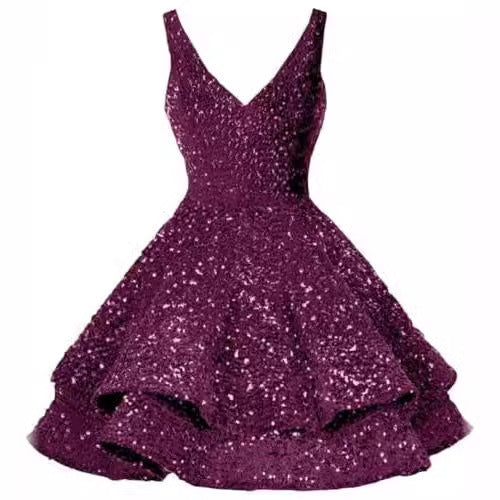 2025evening dress  new sequin short fashion sexy dance sweet dress cocktail party dress