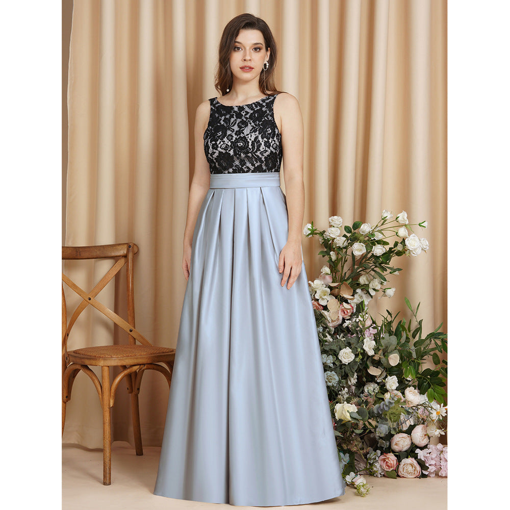 2025 Evening Dress popular Autumn New Sexy Sleeveless Long Birthday Banquet Party Hot Trade Dress