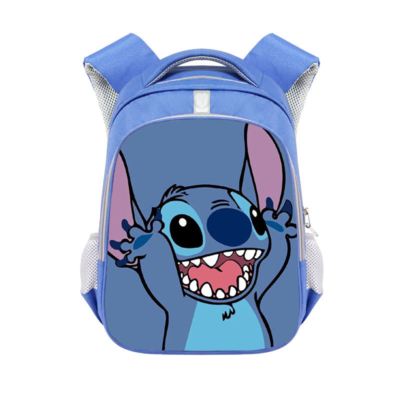 New Stitch Stitch Cartoon Cute Offload Large Capacity Backpack Primary School Spine Protection Backpack Wholesale Hot