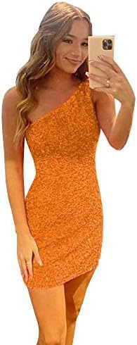 2025Sequin heavy industry dress  new  one-shoulder sexy fashion split fashion short short dress