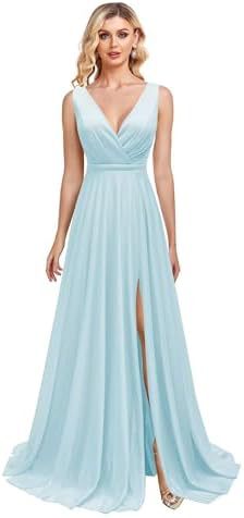 2025 Bridesmaid clothes  Popular trade long dresses independent station sexy elegant split fashion banquet New evening dresses women