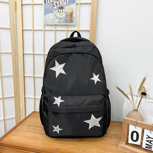 Korean Leisure Simple Versatile Large Capacity Backpack Travel Backpack Junior High School Student High School and College Student Schoolbag Female