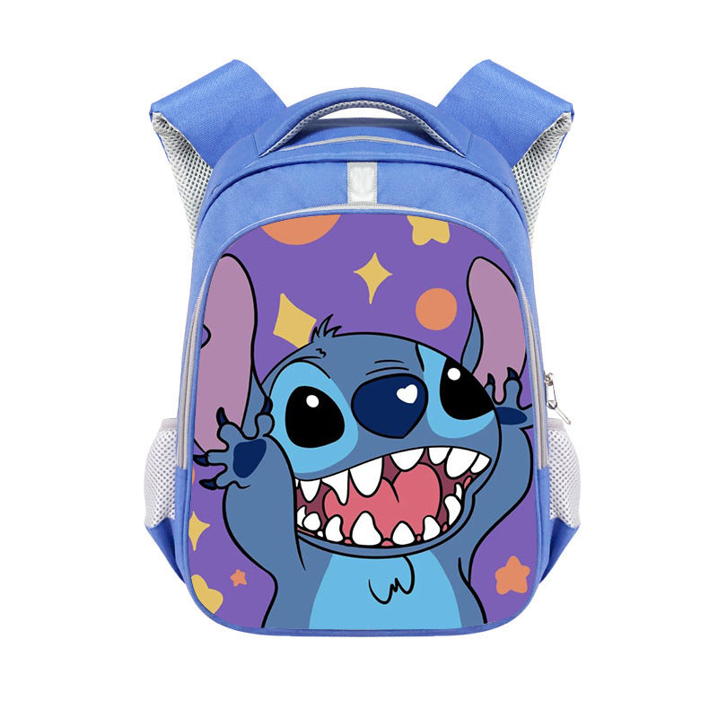 New Stitch Stitch Cartoon Cute Offload Large Capacity Backpack Primary School Spine Protection Backpack Wholesale Hot